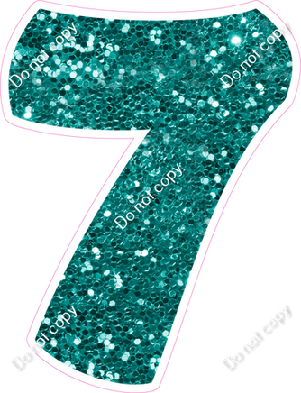 BBT 30" Individuals - Teal Sparkle 7