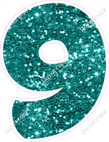 BBT 30" Individuals - Teal Sparkle 9