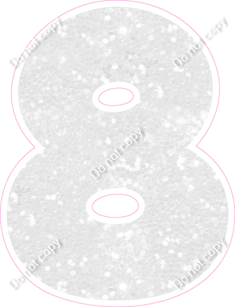 BBT 30" Individuals - White Sparkle 8