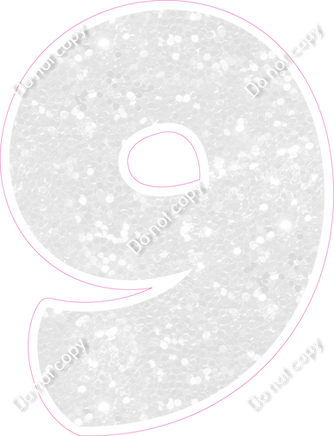 BBT 30" Individuals - White Sparkle 9