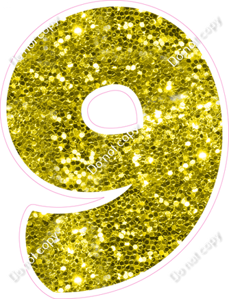 BBT 30" Individuals - Yellow Sparkle 9