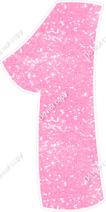 BBT 47" Individuals - Baby Pink Sparkle 1