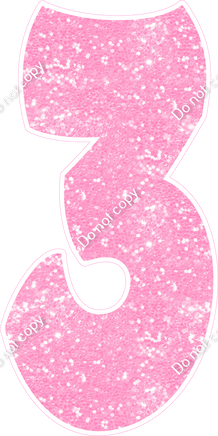BBT 47" Individuals - Baby Pink Sparkle 3