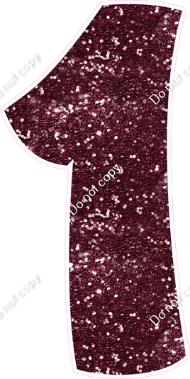 BBT 47" Individuals - Burgundy Sparkle 1