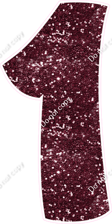 BBT 47" Individuals - Burgundy Sparkle 1