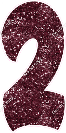 BBT 47" Individuals - Burgundy Sparkle 2