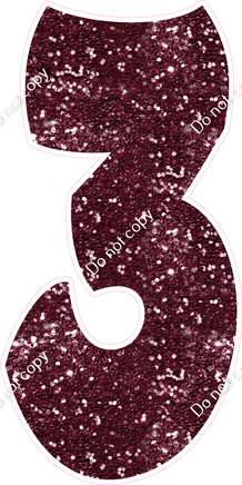 BBT 47" Individuals - Burgundy Sparkle 3