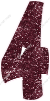 BBT 47" Individuals - Burgundy Sparkle 4
