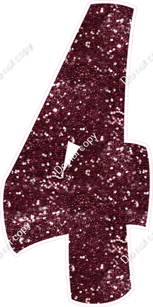 BBT 47" Individuals - Burgundy Sparkle 4