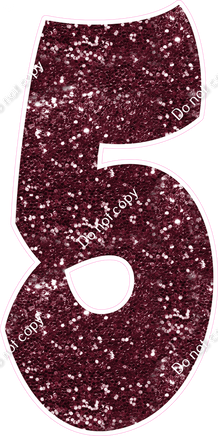 BBT 47" Individuals - Burgundy Sparkle 5