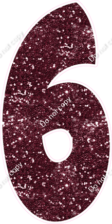 BBT 47" Individuals - Burgundy Sparkle 6
