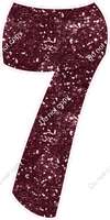 BBT 47" Individuals - Burgundy Sparkle 7