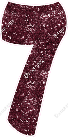 BBT 47" Individuals - Burgundy Sparkle 7