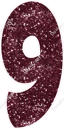 BBT 47" Individuals - Burgundy Sparkle 9