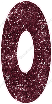 BBT 47" Individuals - Burgundy Sparkle