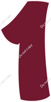 BBT 47" Individuals - Flat Burgundy 1