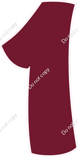 BBT 47" Individuals - Flat Burgundy 1