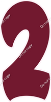 BBT 47" Individuals - Flat Burgundy 2
