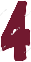 BBT 47" Individuals - Flat Burgundy 4