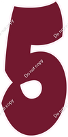 BBT 47" Individuals - Flat Burgundy 5
