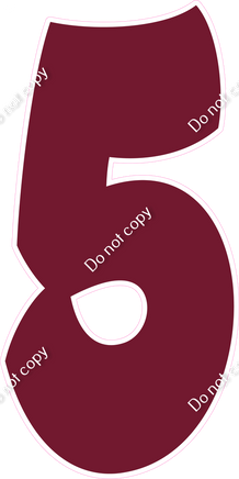 BBT 47" Individuals - Flat Burgundy 5