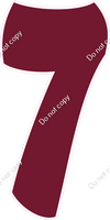BBT 47" Individuals - Flat Burgundy 7