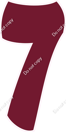 BBT 47" Individuals - Flat Burgundy 7