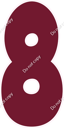 BBT 47" Individuals - Flat Burgundy 8