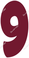 BBT 47" Individuals - Flat Burgundy 9