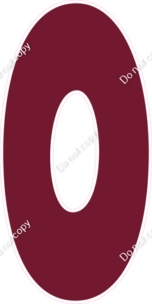 BBT 47" Individuals - Flat Burgundy