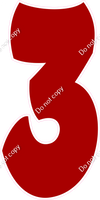 BBT 47" Individuals - Flat Crimson 3
