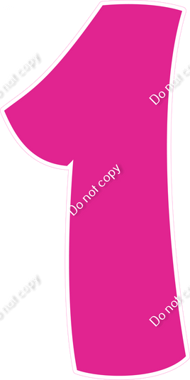 BBT 47" Individuals - Flat Hot Pink 1