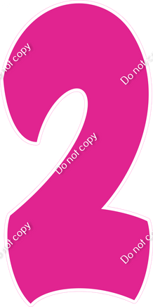 BBT 47" Individuals - Flat Hot Pink 2