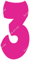 BBT 47" Individuals - Flat Hot Pink 3