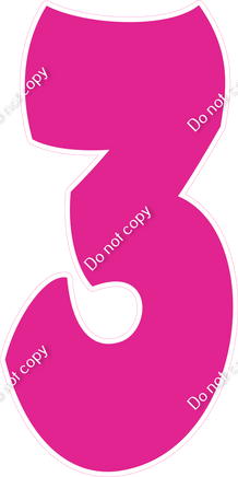 BBT 47" Individuals - Flat Hot Pink 3