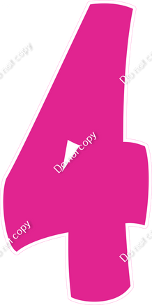 BBT 47" Individuals - Flat Hot Pink 4