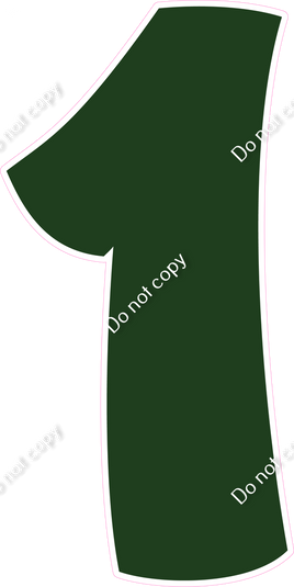 BBT 47" Individuals - Flat Hunter Green 1