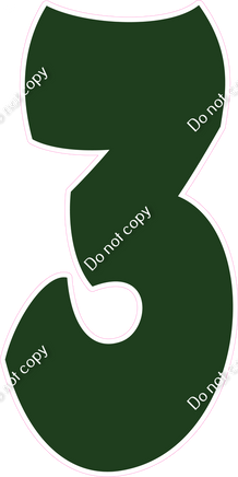 BBT 47" Individuals - Flat Hunter Green 3
