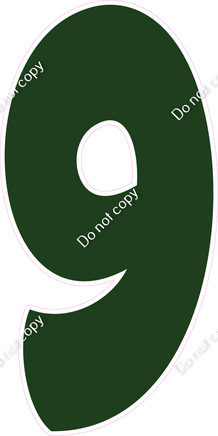 BBT 47" Individuals - Flat Hunter Green 9