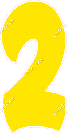 BBT 47" Individuals - Flat Yellow 2