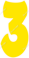 BBT 47" Individuals - Flat Yellow 3