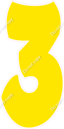 BBT 47" Individuals - Flat Yellow 3