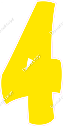 BBT 47" Individuals - Flat Yellow 4