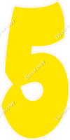 BBT 47" Individuals - Flat Yellow 5