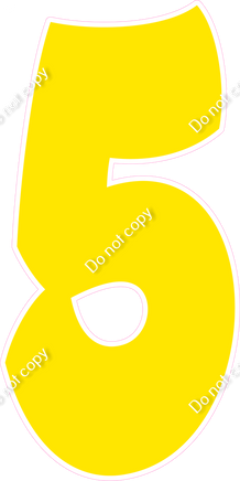 BBT 47" Individuals - Flat Yellow 5