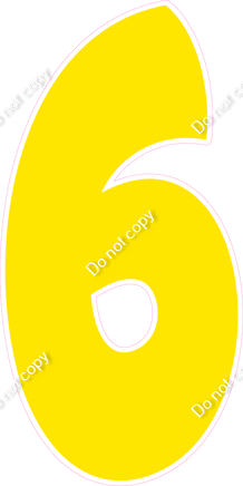 BBT 47" Individuals - Flat Yellow 6
