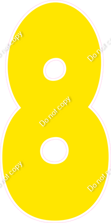 BBT 47" Individuals - Flat Yellow 8