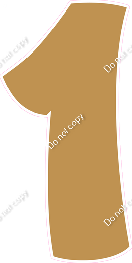 BBT 47" Individuals - Flat Gold