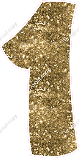 BBT 47" Individuals - Gold Sparkle 1