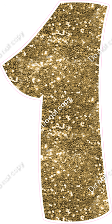 BBT 47" Individuals - Gold Sparkle 1